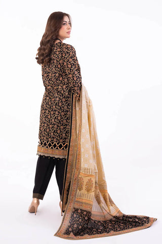 GUL AHEMD -3 Piece Unstitched Printed Lawn Suit with Lacquer Printed Lawn Dupatta CL-42243 B