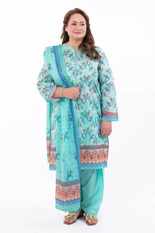 GUL AHMED -3 Piece Unstitched Printed Lawn Suit CL-52126 A