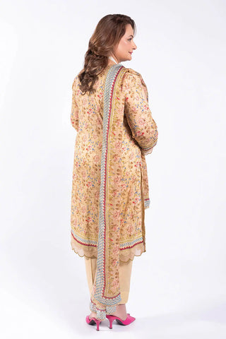 GUL AHMED -3 Piece Unstitched Printed Chiffon Dupatta BM-52006