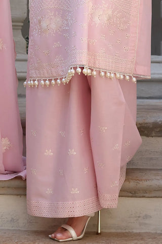 GUL AHMED-3 Piece Unstitched Embroidered Lawn Suit with Embroidered Chiffon Dupatta PM-52043