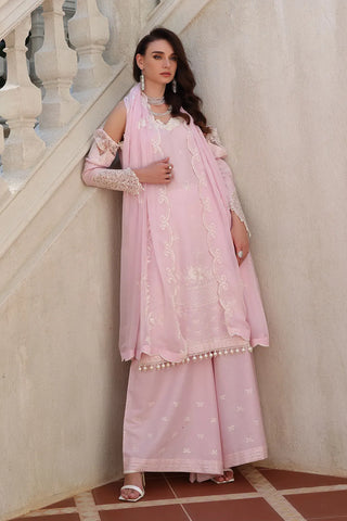 GUL AHMED-3 Piece Unstitched Embroidered Lawn Suit with Embroidered Chiffon Dupatta PM-52043