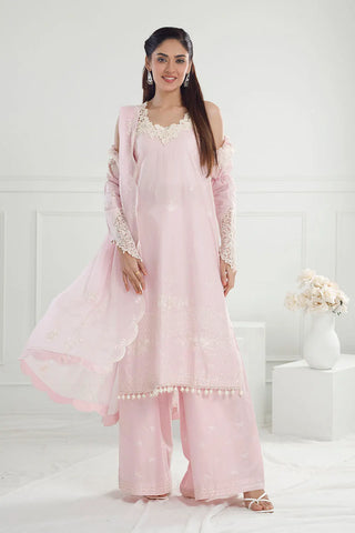 GUL AHMED-3 Piece Unstitched Embroidered Lawn Suit with Embroidered Chiffon Dupatta PM-52043