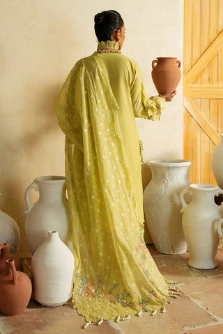 GUL AHMED-3 Piece Unstitched Embroidered Lawn Suit with Embroidered Jacquard Dupatta PM-52010
