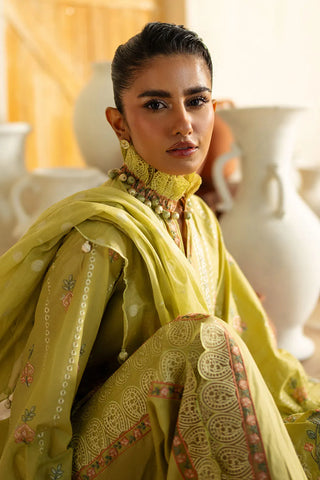 GUL AHMED-3 Piece Unstitched Embroidered Lawn Suit with Embroidered Jacquard Dupatta PM-52010