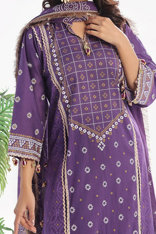 GUL AHMED -3 Piece Unstitched Embroidered Lawn Suit CL-52169