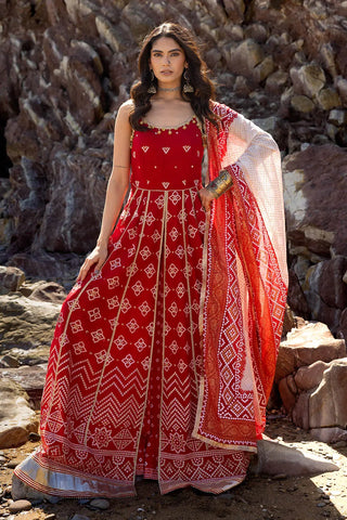 GUL AHEMD -3 Piece Unstitched Zari Embroidered Lawn Suit with Gold Lacquer Printed Lawn Dupatta CL-52442