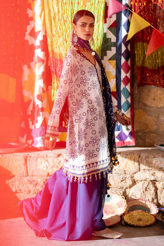 GUL AHMED-3 Piece Unstitched Gold Lacquer Printed Lawn Suit CL-52411 B