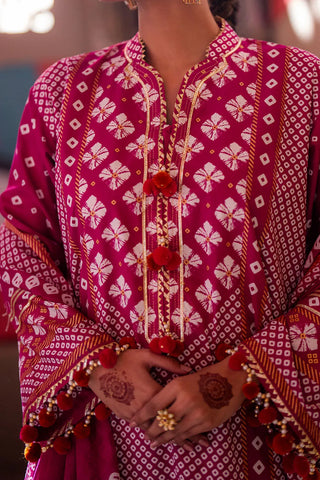 GUL AHMED-3 Piece Unstitched Gold Printed Lawn Suit CL-52401 A