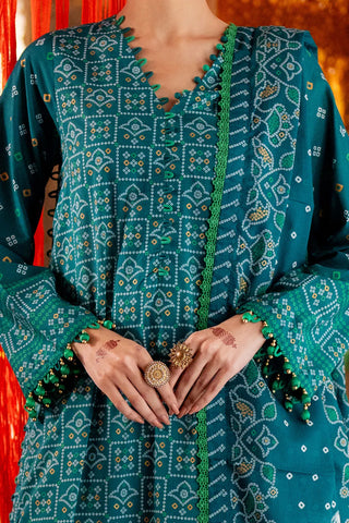 GUL AHMED-3 Piece Unstitched Gold Printed Lawn Suit CL-52484 A