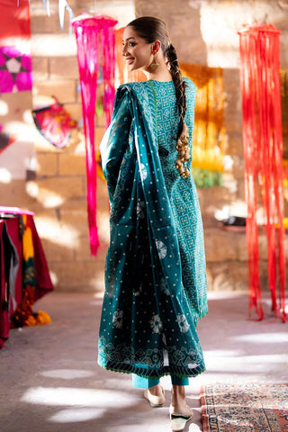 GUL AHMED-3 Piece Unstitched Gold Printed Lawn Suit CL-52484 A