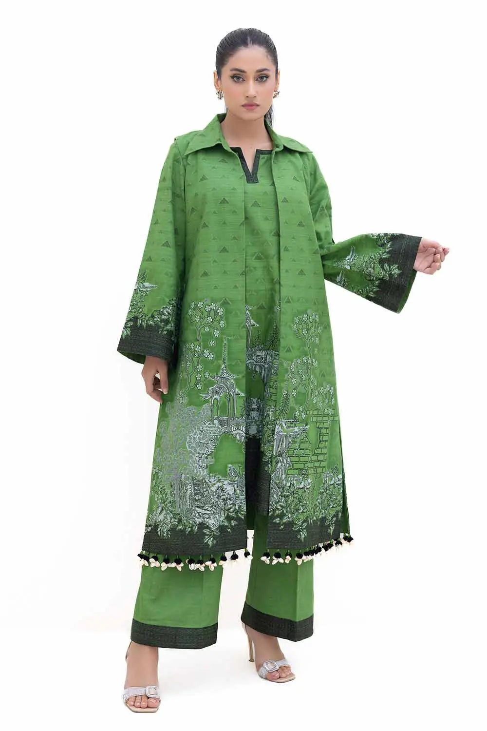 GUL AHMED -2PC Unstitched Khaddar Jacquard Suit JT-42020