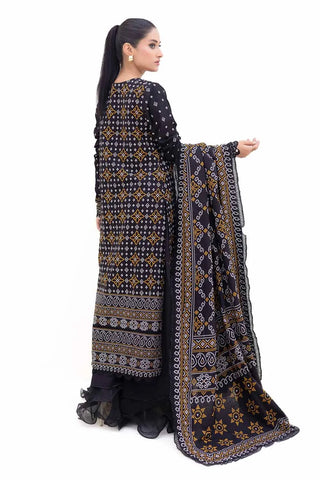 3PC Unstitched Printed Light Khaddar Suit K-42003 L