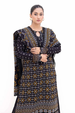 3PC Unstitched Printed Light Khaddar Suit K-42003 L