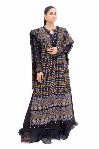 3PC Unstitched Printed Light Khaddar Suit K-42003 L
