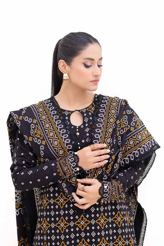 3PC Unstitched Printed Light Khaddar Suit K-42003 L