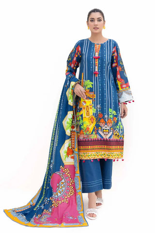 GUL AHMED -3PC Unstitched Printed Thick Khaddar Suit K-42006 T