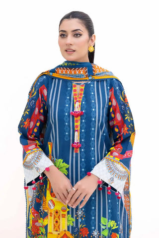 GUL AHMED -3PC Unstitched Printed Thick Khaddar Suit K-42006 T