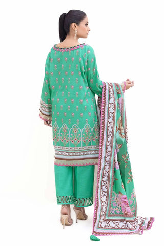 GUL AHMED -3PC Unstitched Printed Thick Khaddar Suit K-42007 T