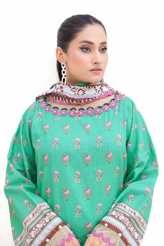 GUL AHMED -3PC Unstitched Printed Thick Khaddar Suit K-42007 T