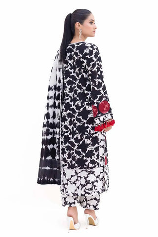GUL AHMED -3PC Unstitched Embroidered Printed Light Khaddar Suit with Printed Khaddar Dupatta K-42019 L