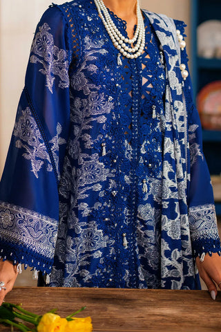 GUL AHMED-3 Piece Unstitched Embroidered Swiss Voile Suit with Lacquer Printed Chiffon Dupatta LSV-52001