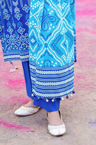 GUL AHMED-3 Piece Unstitched Lacquer Printed Lawn Suit CL-42328 B