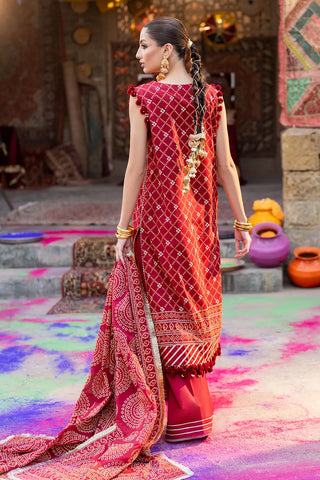 GUL AHMED-3 Piece Unstitched Lacquer Printed Lawn Suit CL-52138 B