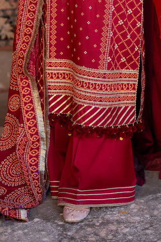 GUL AHMED-3 Piece Unstitched Lacquer Printed Lawn Suit CL-52138 B