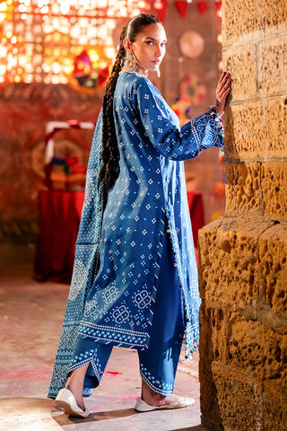 GUL AHMED-3 Piece Unstitched Lacquer Printed Lawn Suit CL-52171 B