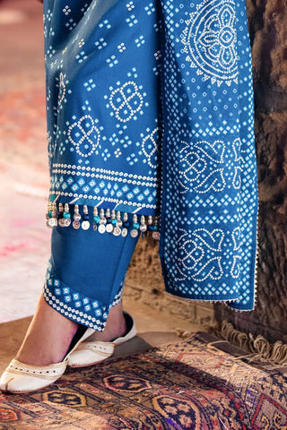 GUL AHMED-3 Piece Unstitched Lacquer Printed Lawn Suit CL-52171 B