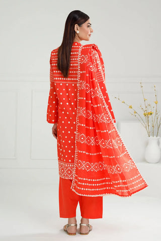 GUL AHMED-3 Piece Unstitched Lacquer Printed Lawn Suit CL-52172 B