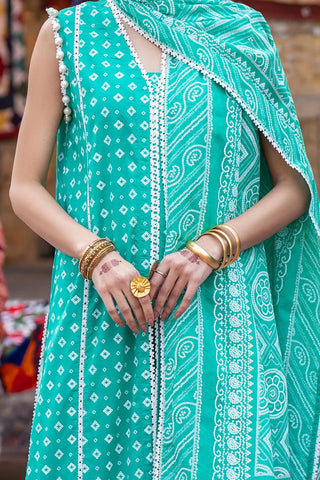 GUL AHMED-3 Piece Unstitched Lacquer Printed Lawn Suit CL-52178 A
