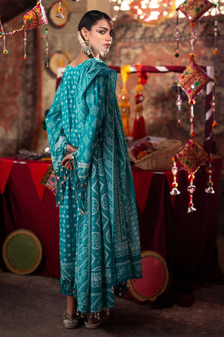 GUL AHMED-3 Piece Unstitched Lacquer Printed Lawn Suit CL-52178 B