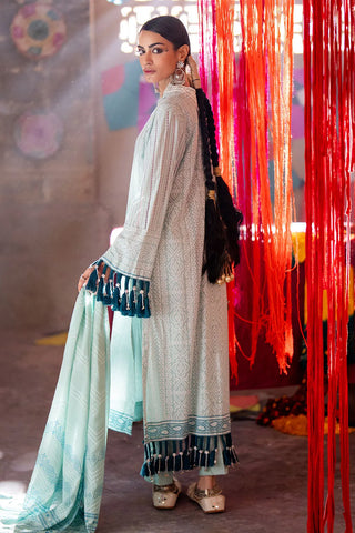 GUL AHMED-3 Piece Unstitched Lacquer Printed Lawn Suit CL-52179 B