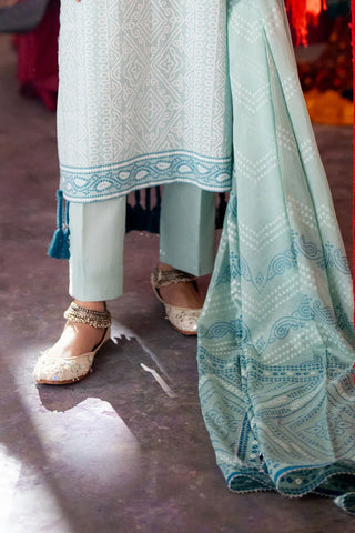 GUL AHMED-3 Piece Unstitched Lacquer Printed Lawn Suit CL-52179 B