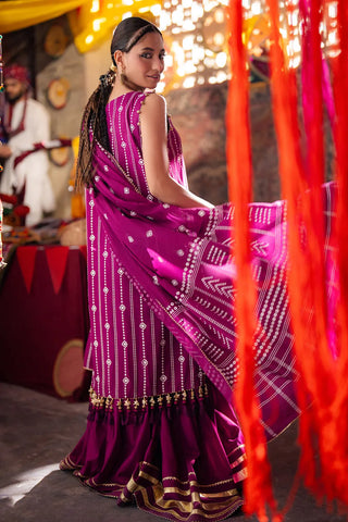 GUL AHMED-3 Piece Unstitched Lacquer Printed Lawn Suit CL-52185 A