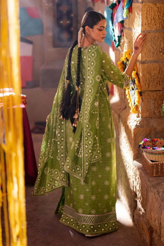 GUL AHMED-3 Piece Unstitched Lacquer Printed Lawn Suit CL-52403 A