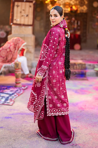GUL AHMED-3 Piece Unstitched Lacquer Printed Lawn Suit CL-52403 B