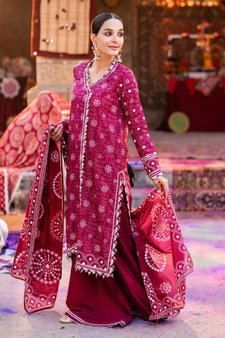GUL AHMED-3 Piece Unstitched Lacquer Printed Lawn Suit CL-52403 B