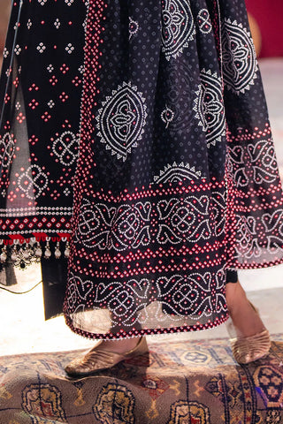 GUL AHMED-3 Piece Unstitched Lacquer Printed Lawn Suit CL-52171 A