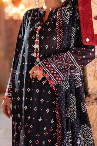 GUL AHMED-3 Piece Unstitched Lacquer Printed Lawn Suit CL-52171 A