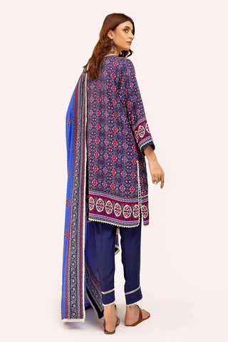 GUL AHMED -3PC Unstitched Printed Linen Suit LT-42008