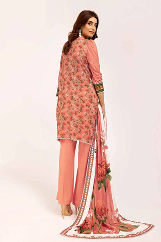 GUL AHMED -3PC Unstitched Printed Linen Suit LT-42009