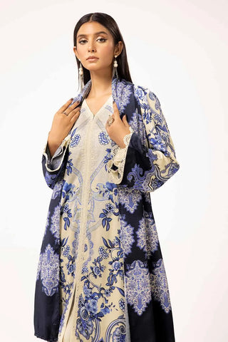 GUL AHMED -3PC Unstitched Printed Linen Suit LT-42010