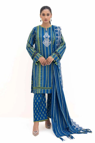 GUL AHMED -3PC Unstitched Embroidered Jacquard Suit MJ-42051