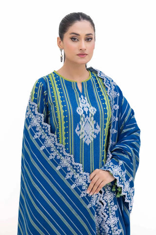 GUL AHMED -3PC Unstitched Embroidered Jacquard Suit MJ-42051