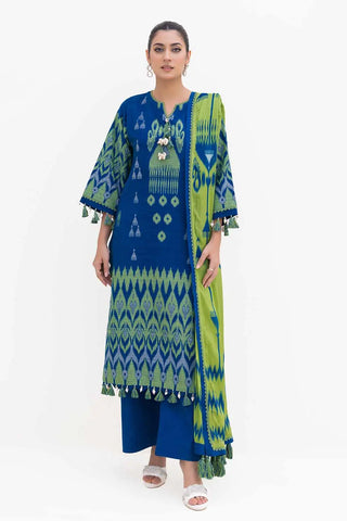 GUL AHMED -3PC Unstitched Jacquard Suit with Printed Cotton Net Dupatta MJ-42053