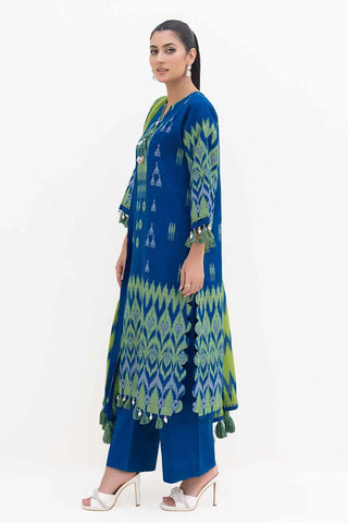 GUL AHMED -3PC Unstitched Jacquard Suit with Printed Cotton Net Dupatta MJ-42053