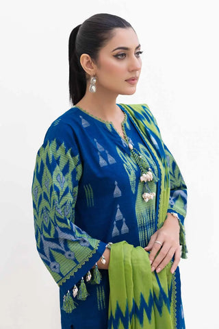 GUL AHMED -3PC Unstitched Jacquard Suit with Printed Cotton Net Dupatta MJ-42053