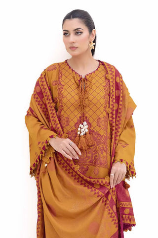GUL AHMED-3PC Unstitched Jacquard Suit MJ-42054